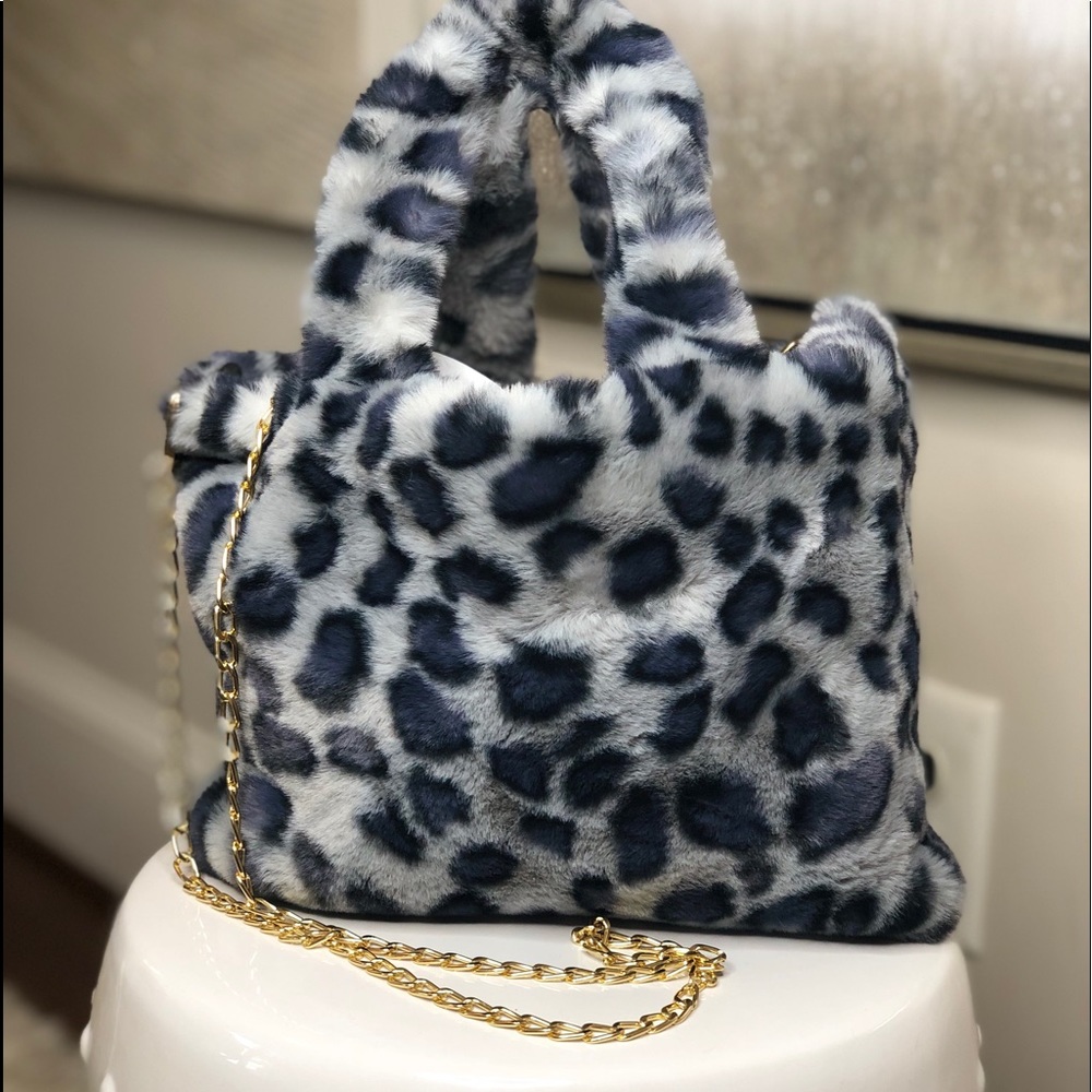 Faux fur handbags